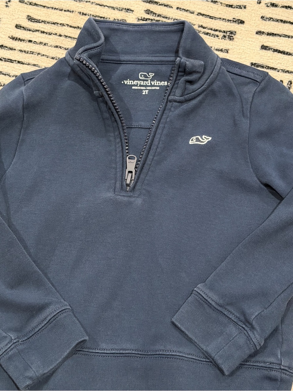 Vineyard Vines Navy Half-Zip Sweater